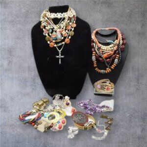 2 Lbs. Vintage to New Costume Jewelry 95% Wearable 5% Craft